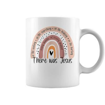 There Was Jesus Unisex Christian Religious Rainbow Vintage Coffee Mug | Mazezy AU