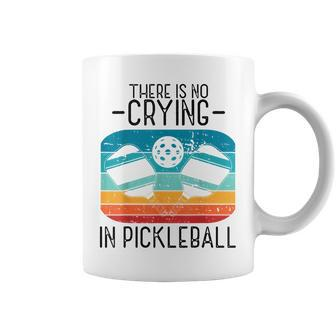Theres No Crying In Pickleball Paddle Sport Pickleball Coffee Mug - Seseable