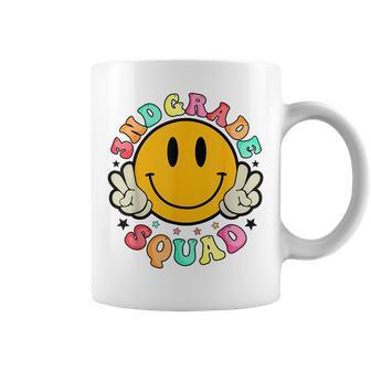 Third 3Rd Grade Squad Smile Face First Day Back To School 3Rd Grade Funny Gifts Coffee Mug | Mazezy