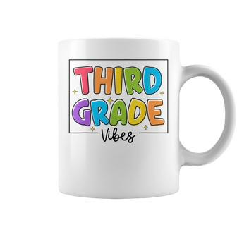Third Grade Vibes 3Rd Grade Team Retro First Day Of School 3Rd Grade Funny Gifts Coffee Mug | Mazezy