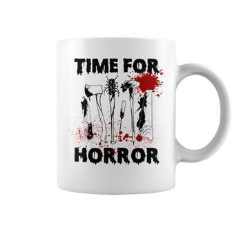 Time For Scary Horror Movies Sarcastic Halloween Coffee Mug | Mazezy