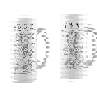 Timpani Kettle Drum Vintage Patent Timpanist Drawing Print Coffee Mug | Mazezy