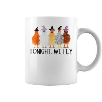 Tonight We Fly Chicken Halloween Costume Spooky Season Coffee Mug - Thegiftio UK