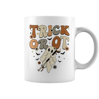 Trick Or Occupational Therapy Ot Ghost Halloween Costume Coffee Mug - Monsterry UK