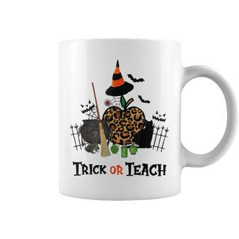 Trick Or Teach Fall Themed Thanksgiving Halloween Teacher Halloween For Teacher Coffee Mug | Mazezy
