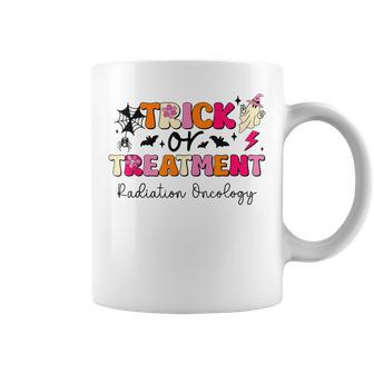 Trick Or Treatment Halloween Radiation Oncology Rad Therapy Coffee Mug - Monsterry CA