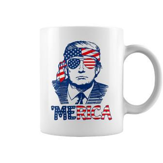 Trump 'Merica Trump 4Th Of July Coffee Mug | Mazezy