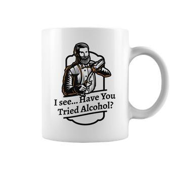 Try Drinking Meme Alcohol Therapy Cocktail Shaker Coffee Mug | Mazezy