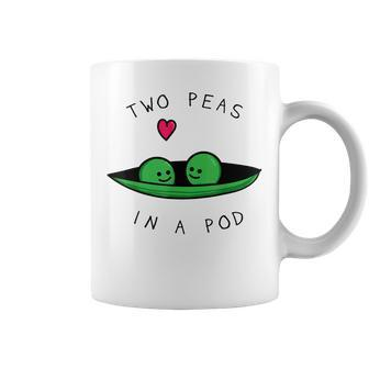 Two Peas In A Pod Two Peas Vegan Gift Coffee Mug | Mazezy