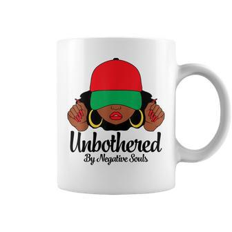 Unbothered Sassy Black Queen With Cap African American Woman Coffee Mug - Thegiftio UK