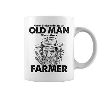 Never Underestimate A Farmer Farming Coffee Mug - Seseable