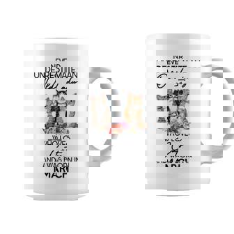 Never Underestimate An Old Lady Who Loves Cats March Coffee Mug - Seseable
