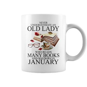 Never Underestimate An Old Lady Who Reads Many Books Coffee Mug - Monsterry CA