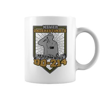 Never Underestimate An Old Man With A Dd-214 Air Force Coffee Mug - Seseable