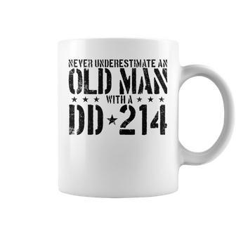 Never Underestimate An Old Man With A Dd-214 Alumni Coffee Mug | Mazezy