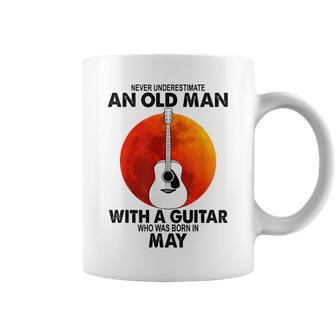 Never Underestimate An Old May Man With A Guitar Coffee Mug | Mazezy