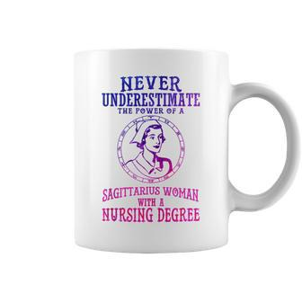 Never Underestimate The Power Of A Sagittarius Women Coffee Mug | Mazezy