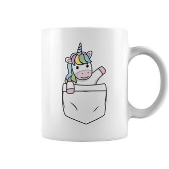 Unicorn In Pocket Coffee Mug - Thegiftio UK