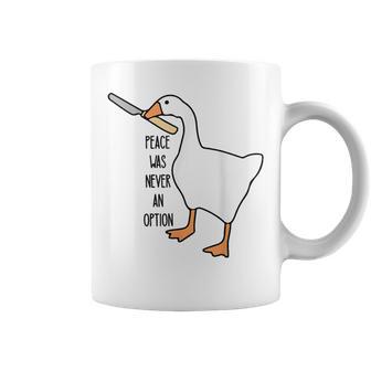 Untitled Goose Game Peace Was Never An Option Coffee Mug - Monsterry CA