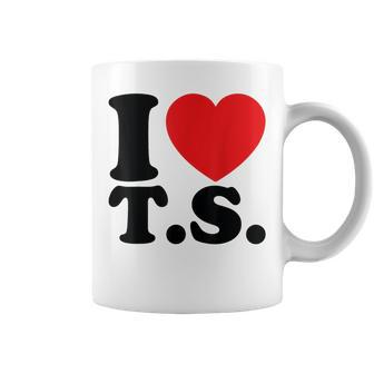 Valentine I Heart TS I Love Ts Couple Loving Coffee Mug | Seseable CA