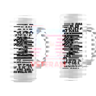 Veterans Fathers I Am A Dad Grandpa And Veteran Coffee Mug | Mazezy