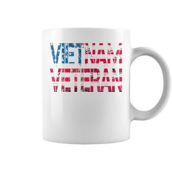 Vietnam Veteran Vintage Us Flag Vietnam Vets Gift Coffee Mug | Mazezy