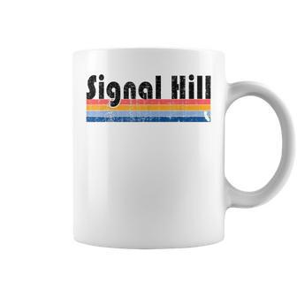 Vintage 80S Style Signal Hill Ca Coffee Mug | Mazezy
