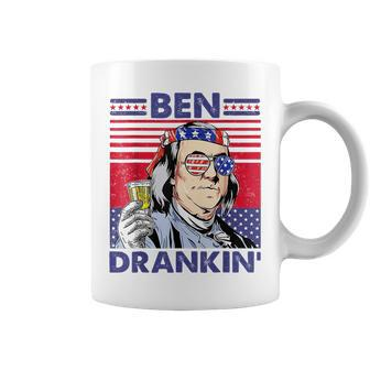 Vintage Ben Drankin 4Th Of July Funny Drinking Presidents Coffee Mug - Thegiftio UK