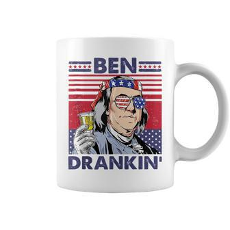 Vintage Ben Drankin Funny 4Th Of July Drinking Presidents Drinking Funny Designs Funny Gifts Coffee Mug | Mazezy