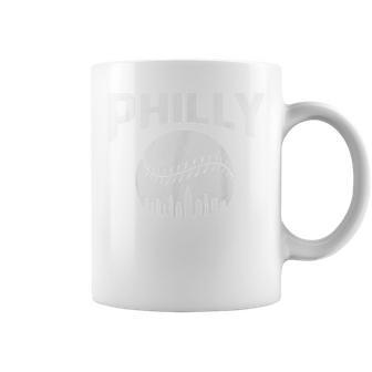 Vintage Distressed Philly Baseball Lovers Cityscape Skyline Coffee Mug - Thegiftio UK
