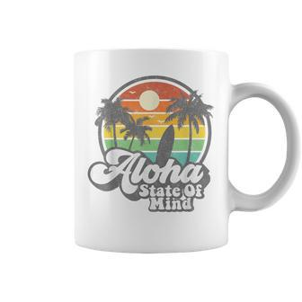 Vintage Hawaii Aloha State Hawaiian Beach Surfing Surf Coffee Mug | Mazezy