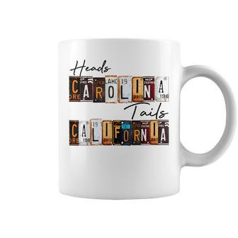Vintage Heads Carolina Tail California Western Country Gift California Gifts And Merchandise Funny Gifts Coffee Mug | Mazezy