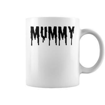 Vintage Mummy Mom Matching Deady Halloween Vibes Coffee Mug - Thegiftio UK
