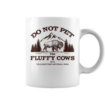 Vintage Do Not Pet The Fluffy Cows Yellowstone National Park Coffee Mug - Thegiftio UK