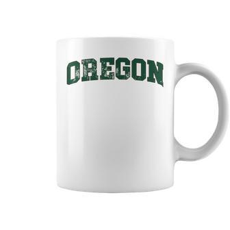 Vintage Oregon Oregon Retro Green Coffee Mug | Mazezy