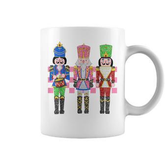 Vintage Pink Nutcracker Squad Ballet Pink Christmas Coffee Mug - Seseable