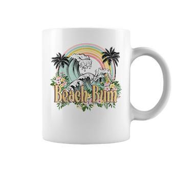 Vintage Retro Beach Bum Tropical Summer Vacation Gifts Vacation Funny Gifts Coffee Mug | Mazezy