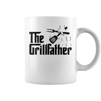 Vintage The Grillfather Funny Dad Bbq Grill Fathers Day Coffee Mug - Seseable
