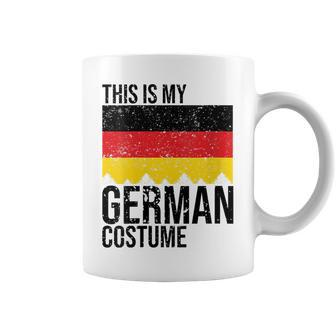 Vintage This Is My German Flag Costume For Halloween Gift For Womens Coffee Mug | Mazezy