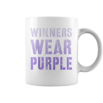 Vintage Winners Wear Purple Summer Camp Team Go War Game Coffee Mug - Seseable