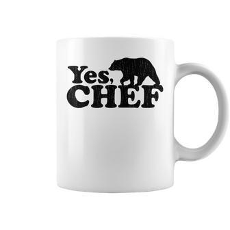Vintage Yes Chef Kitchen The Bear Coffee Mug - Monsterry DE
