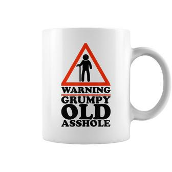 Warning Grumpy Old Asshole Funny Gen X And Baby Boomers Coffee Mug | Mazezy