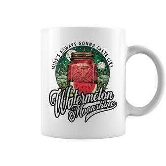 Watermelon Moonshine Retro Country Music Coffee Mug | Mazezy