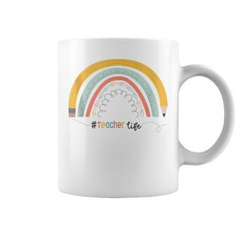 We Belong Teacher Life Boho Rainbow Gifts For Teacher Funny Gifts Coffee Mug | Mazezy