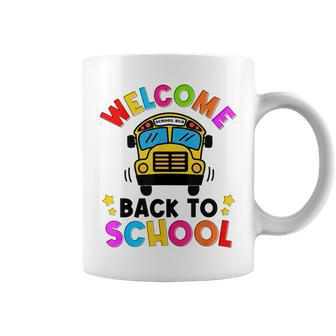 Welcome Back To School Bus First Day Teacher Students Coffee Mug - Monsterry