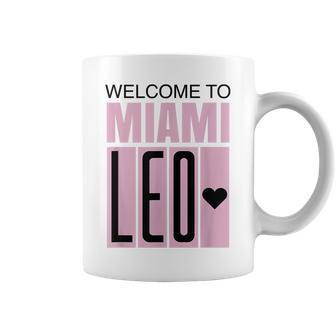Welcome To Miami Leo 10 - Goat Gifts For Goat Lovers Funny Gifts Coffee Mug | Mazezy