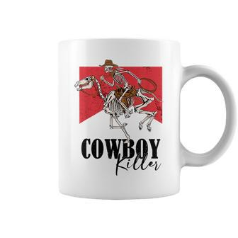 Western Cowgirl Cowboy Killers Skeleton Riding Horse Rodeo Rodeo Funny Gifts Coffee Mug | Mazezy