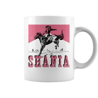 Western Shania First Name Punchy Cowboy Cowgirl Rodeo Style Coffee Mug | Mazezy