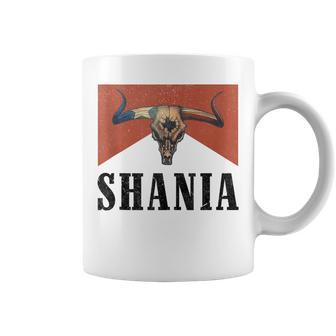Western Shania First Name Punchy Cowboy Cowgirl Rodeo Style Coffee Mug - Seseable