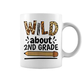 Wild About 2Nd Grade School Grade Teacher Coffee Mug - Seseable